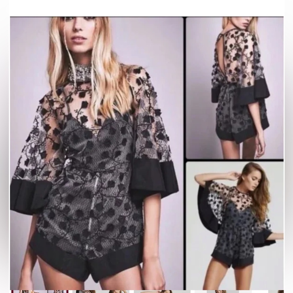 Alice McCall gypsy eye emboodered romper